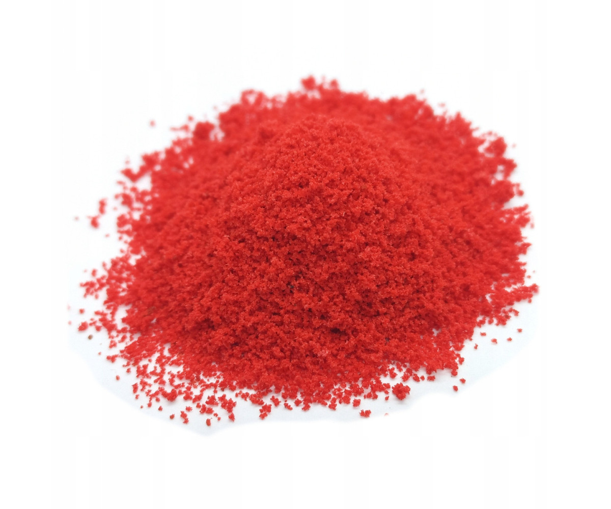 Posypka, kwiatki, krzaczki - czerwony