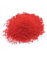 Posypka, kwiatki, krzaczki - czerwony