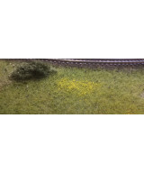 Posypka, kwiatki, krzaczki - żółty