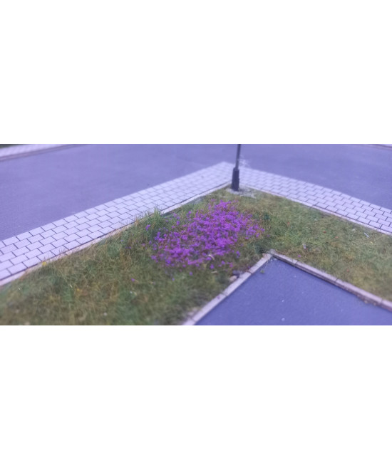 Posypka, kwiatki, krzaczki - fioletowy