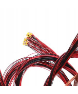 Dioda LED 1206 3v z przewodami 30cm - żółta