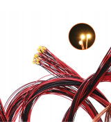 Dioda LED 1206 3v z przewodami 30cm - żółta