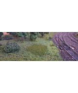 Posypka, mech, krzaczki - oliwkowa zieleń