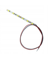 Pasek LED 12v biały zimny - 6 diod, szer. 3mm, oświetlenie budynków