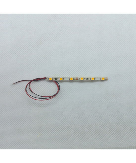 Pasek LED 12v biały ciepły - 6 diod, szer. 3mm, oświetlenie budynków
