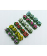 Kwiaty na makietę - 24 sztuki, 6 kolorów