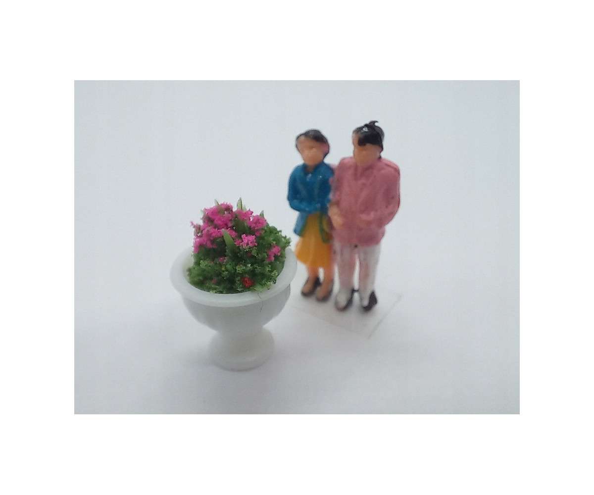 Kwiaty na makietę - 24 sztuki, 6 kolorów