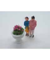 Kwiaty na makietę - 24 sztuki, 6 kolorów