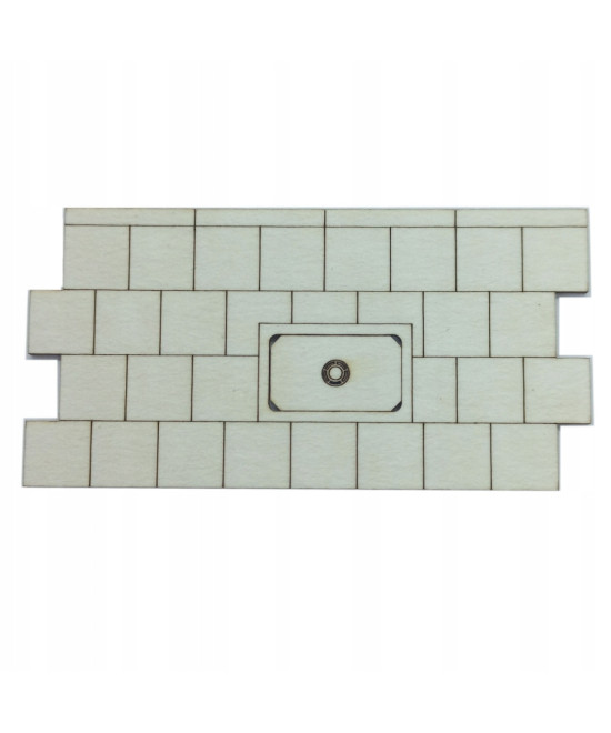 Chodnik H0 płyty 50cm + studzienka kablowa typ 2