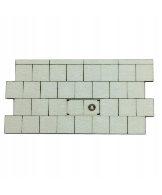 Chodnik H0 płyty 50cm + studzienka kablowa typ 1