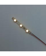 Pasek LED 12v biały ciepły - 3 diody, 3mm, oświetlenie peronów, budynków