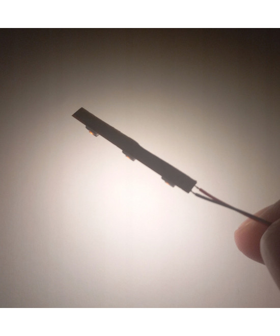 Pasek LED 12v biały ciepły - 3 diody, 3mm, oświetlenie peronów, budynków