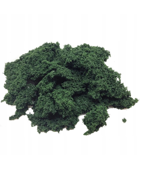 Krzaki, krzewy, gąbka, krzaczki na makietę, ciemna zieleń