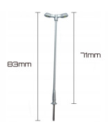 Latarnia dwuramienna biała zimna TT typ 4