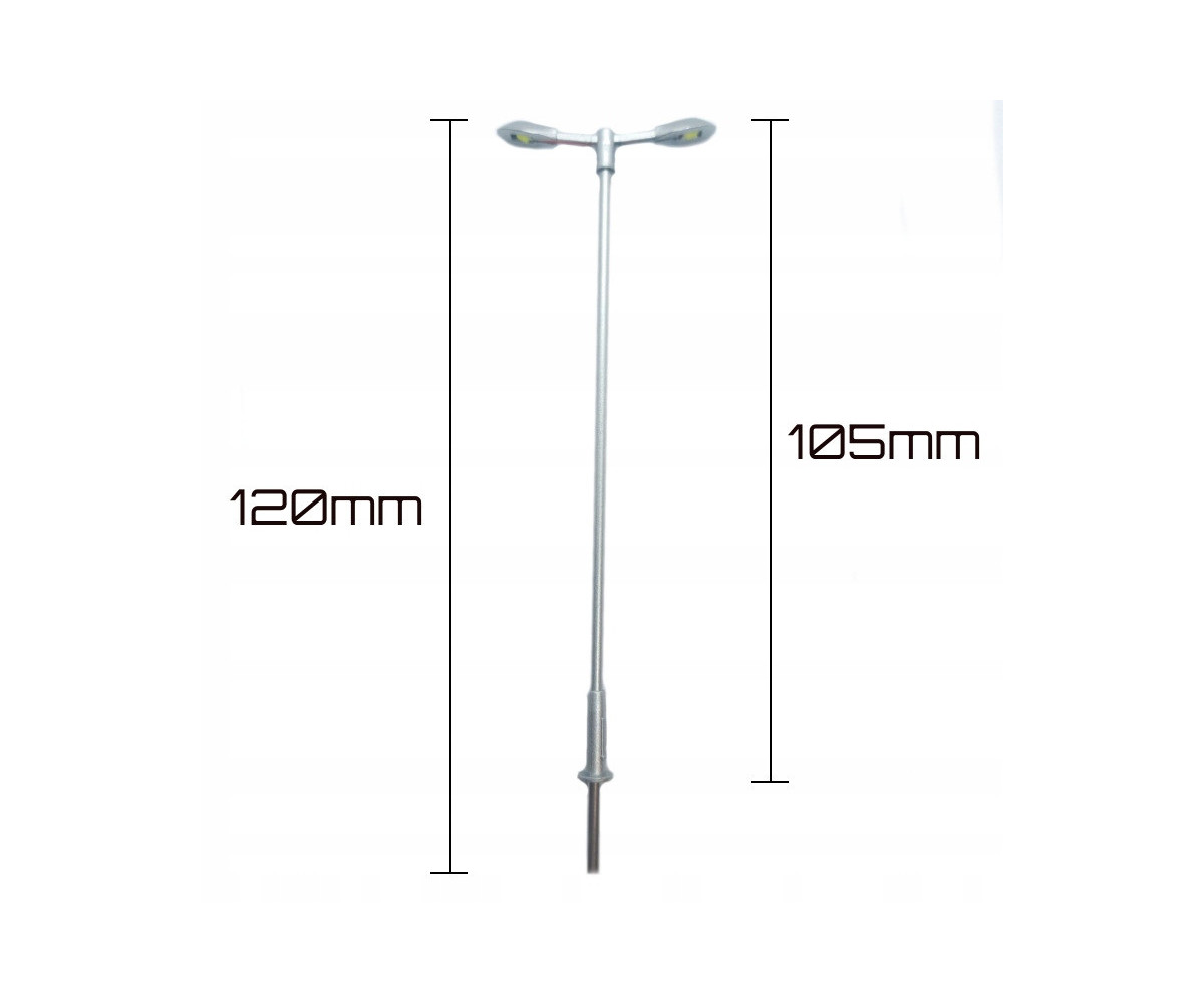 Latarnia dwuramienna biała zimna H0 typ 4