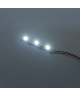 Pasek LED 12v biały zimny - 3 diody, 3mm, oświetlenie peronów, budynków