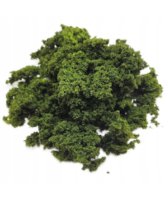 Krzaki, krzewy, gąbka, krzaczki na makietę jasna zieleń