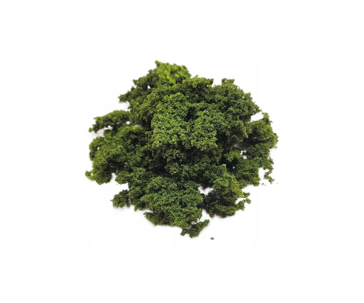 Krzaki, krzewy, gąbka, krzaczki na makietę jasna zieleń