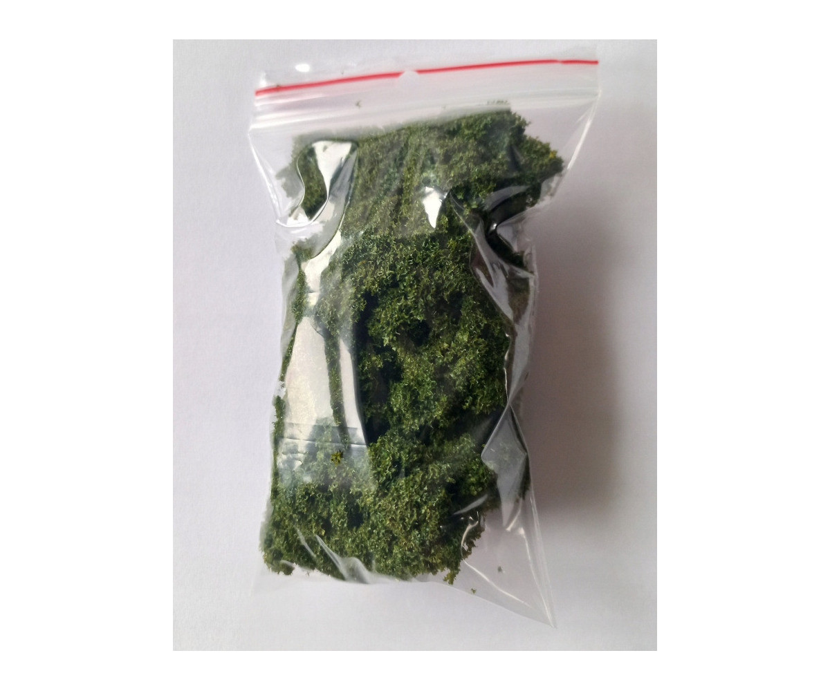 Krzaki, krzewy, gąbka, krzaczki na makietę jasna zieleń