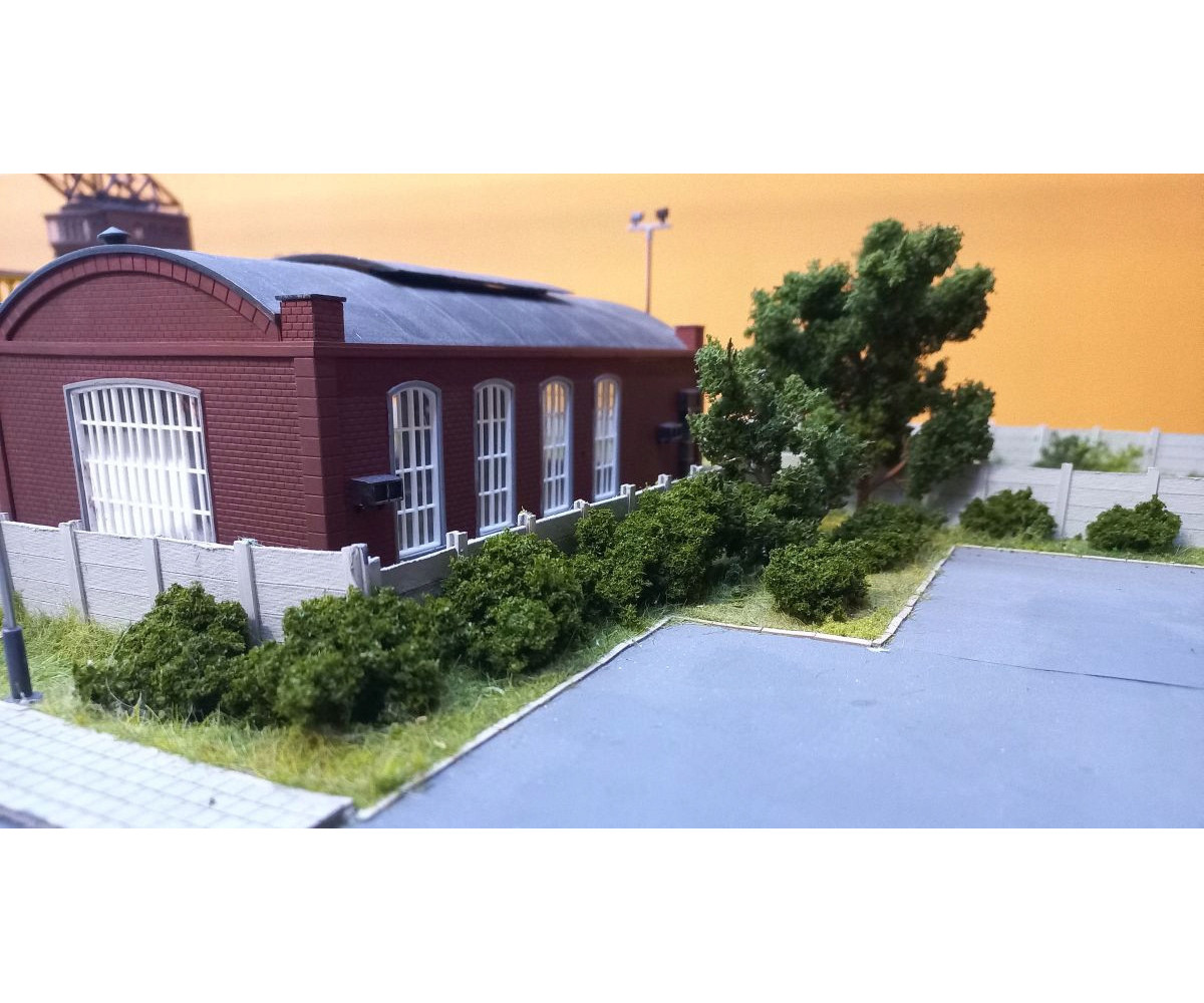 Krzaki, krzewy, gąbka, krzaczki na makietę jasna zieleń