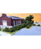 Krzaki, krzewy, gąbka, krzaczki na makietę jasna zieleń