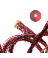 Dioda LED 1206 3v z przewodami 30cm - czerwona