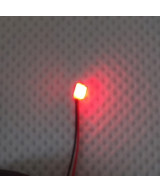 Dioda LED 1206 3v z przewodami 30cm - czerwona