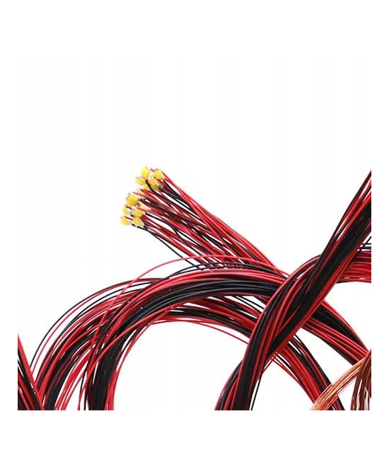 Dioda LED 1206 3v z przewodami 30cm - biała zimna