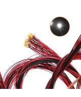 Dioda LED 1206 3v z przewodami 30cm - biała zimna