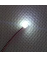 Dioda LED 1206 3v z przewodami 30cm - biała zimna