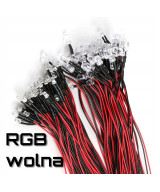 Dioda LED 3mm 12v RGB wolna