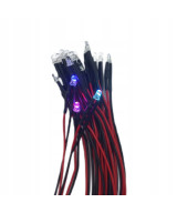 Dioda LED 3mm 12v RGB szybka