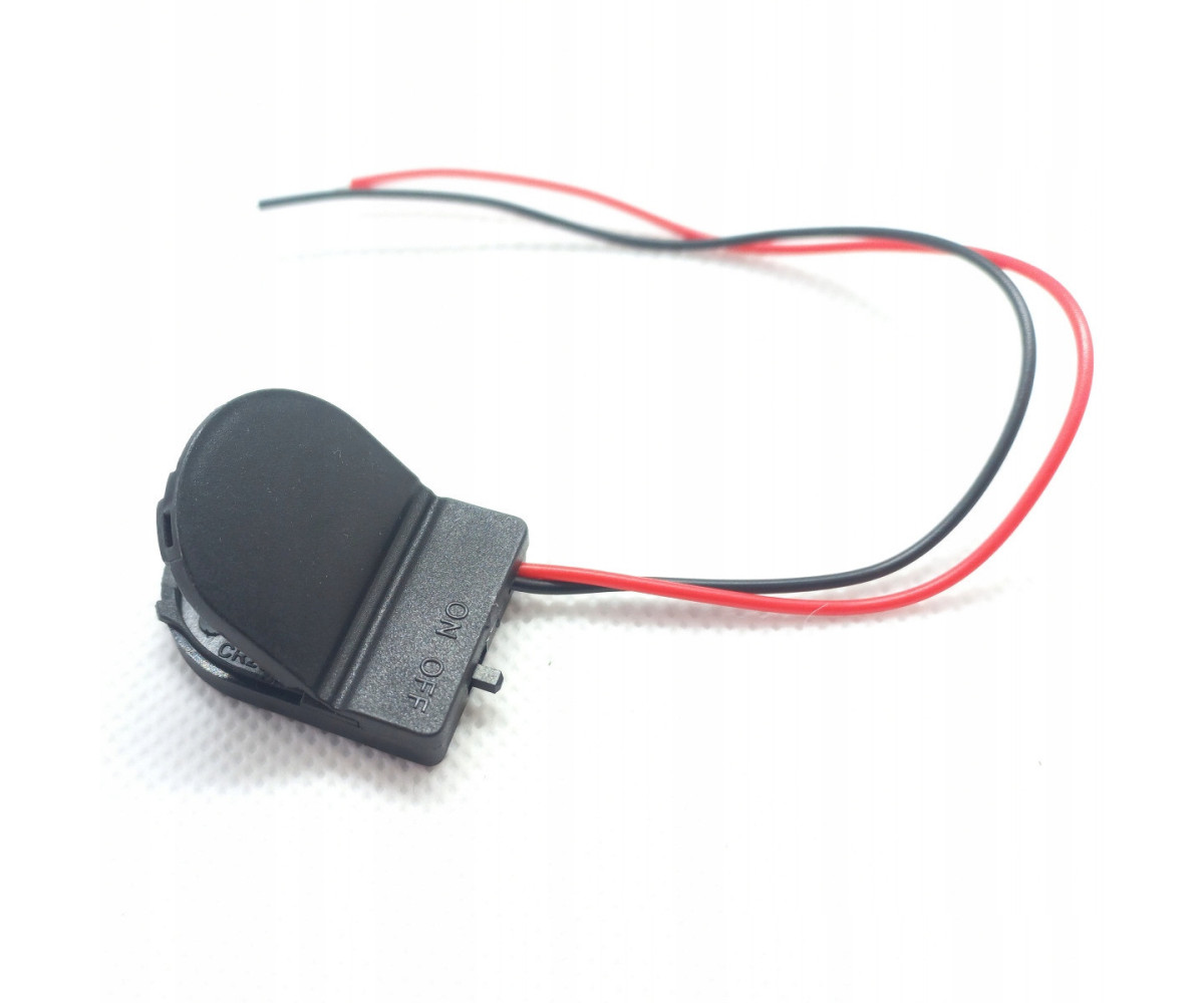 Zasilanie bateryjne do oświetlenia CR2032 z włącznikiem