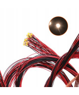 Dioda LED 1206 3v z przewodami 30cm - biała ciepła