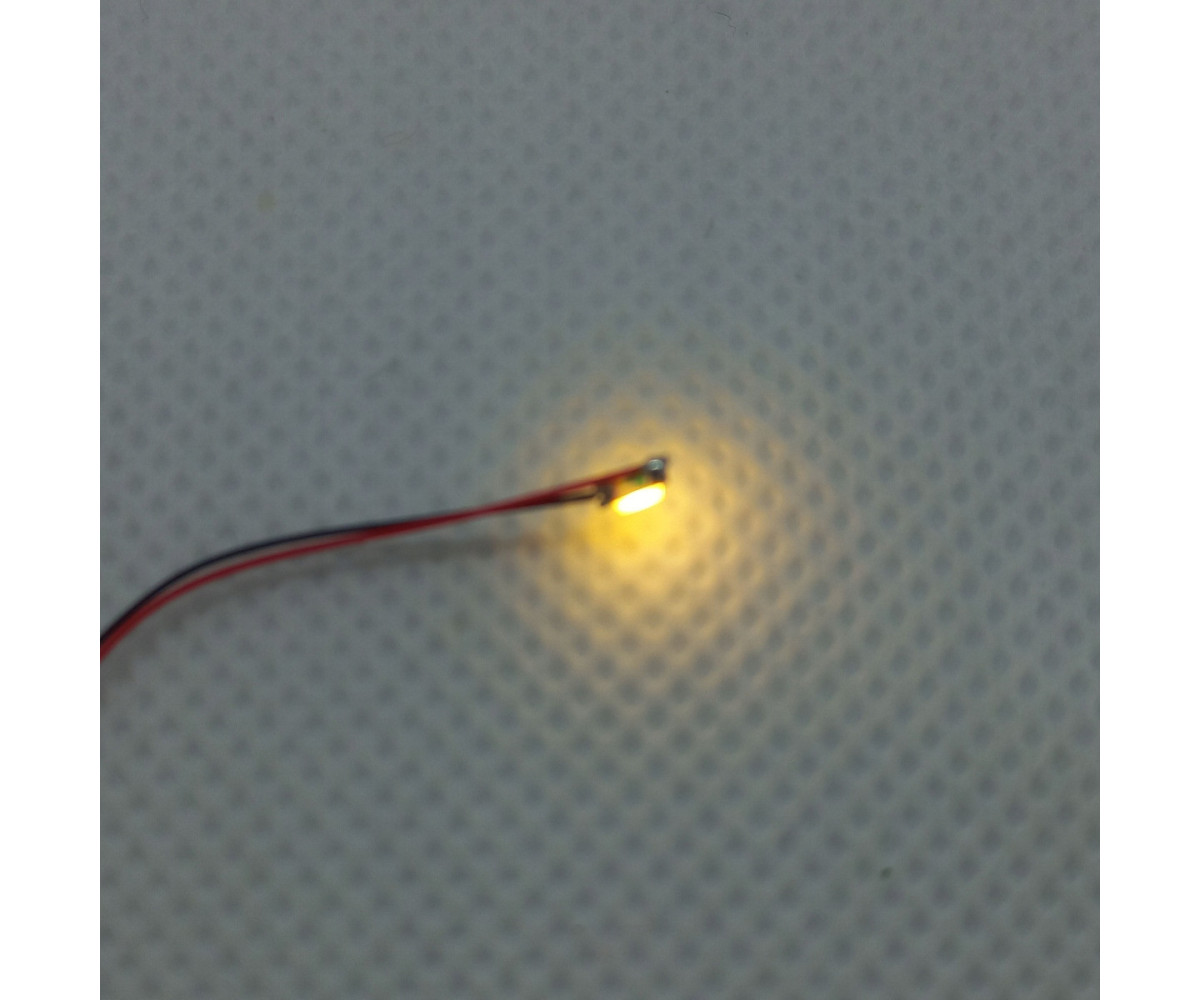 Dioda LED 1206 3v z przewodami 30cm - biała ciepła