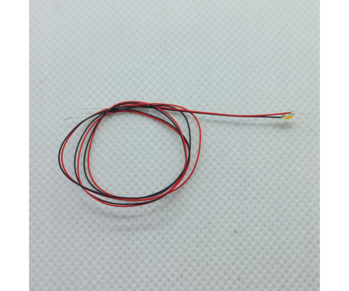 Dioda LED 1206 3v z przewodami 30cm - biała ciepła