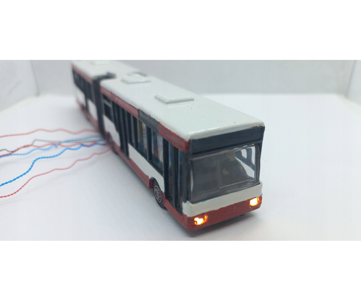 Dioda LED 1206 3v z przewodami 30cm - biała ciepła