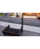 Latarnia led H0, lampa biała ciepła na maszcie