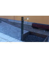 Latarnia led H0, lampa biała ciepła na maszcie