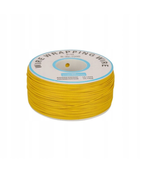 Przewód typu Kynar żółty 0,24mm, długość 5m