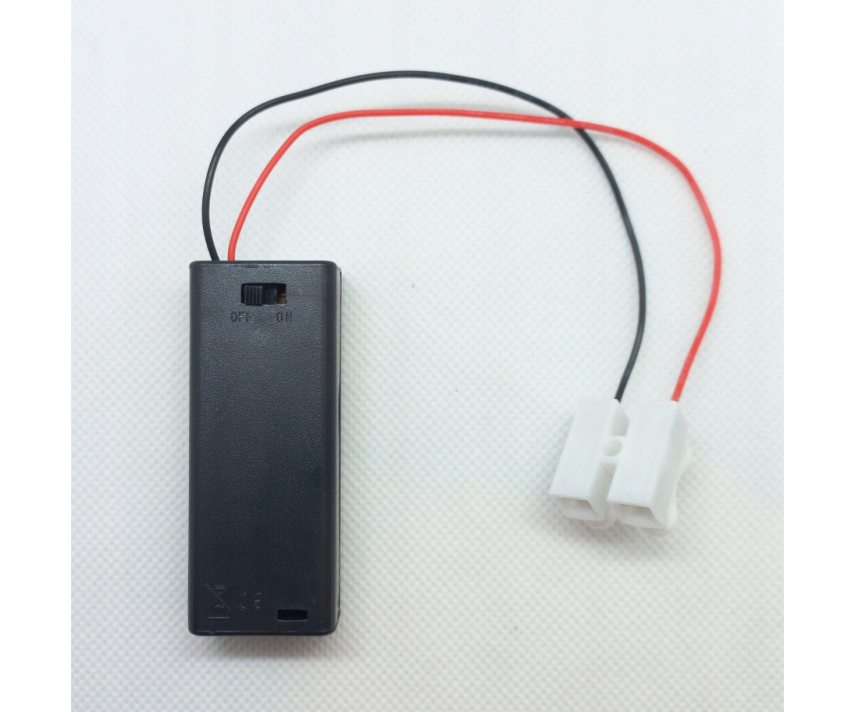 Zasilanie bateryjne do oświetlenia 2x AAA z włącznikiem