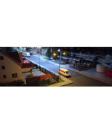 Latarnia lampa Led dwuramienna żółta 3v H0 typ 3