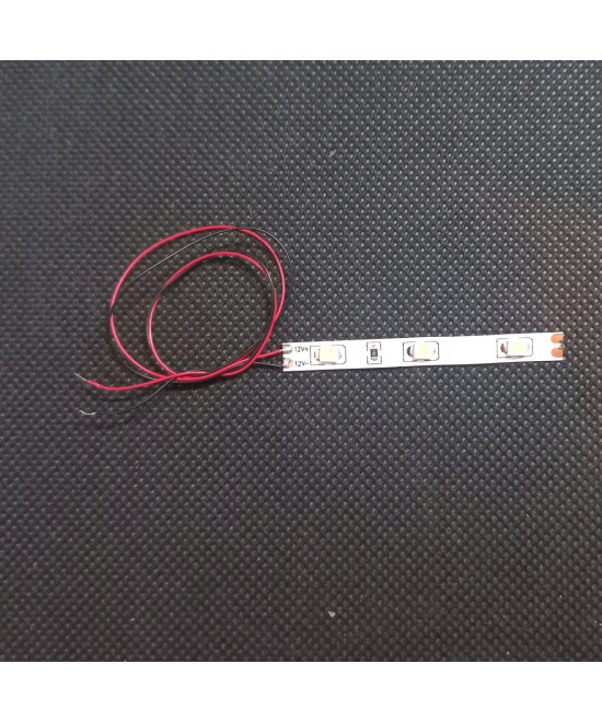 Pasek LED 12v biały ciepły - 3 diody, 5mm, oświetlenie budynków, peronów