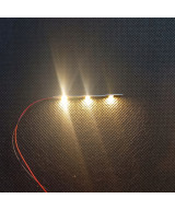 Pasek LED 12v biały ciepły - 3 diody, 5mm, oświetlenie budynków, peronów