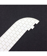 Chodnik H0 narożnik z płyt 50cm + krawężnik, zakręt 34.7mm x 31.7mm