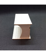 Przystanek autobusowy H0, wiata typ 3 chodnik 35x35cm