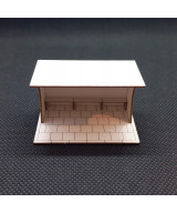 Przystanek autobusowy H0, wiata typ 2 chodnik 50x50cm