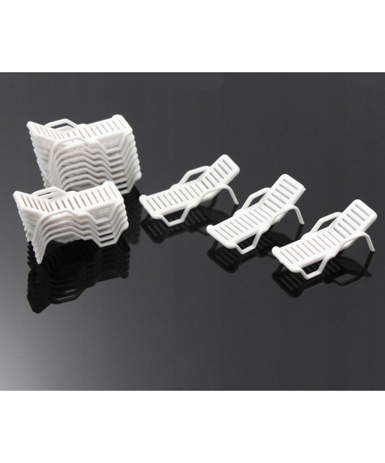 Leżak H0 na ogród, plażę, fotel do leżenia skala H0