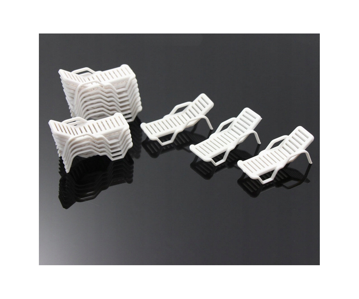 Leżak H0 na ogród, plażę, fotel do leżenia skala H0