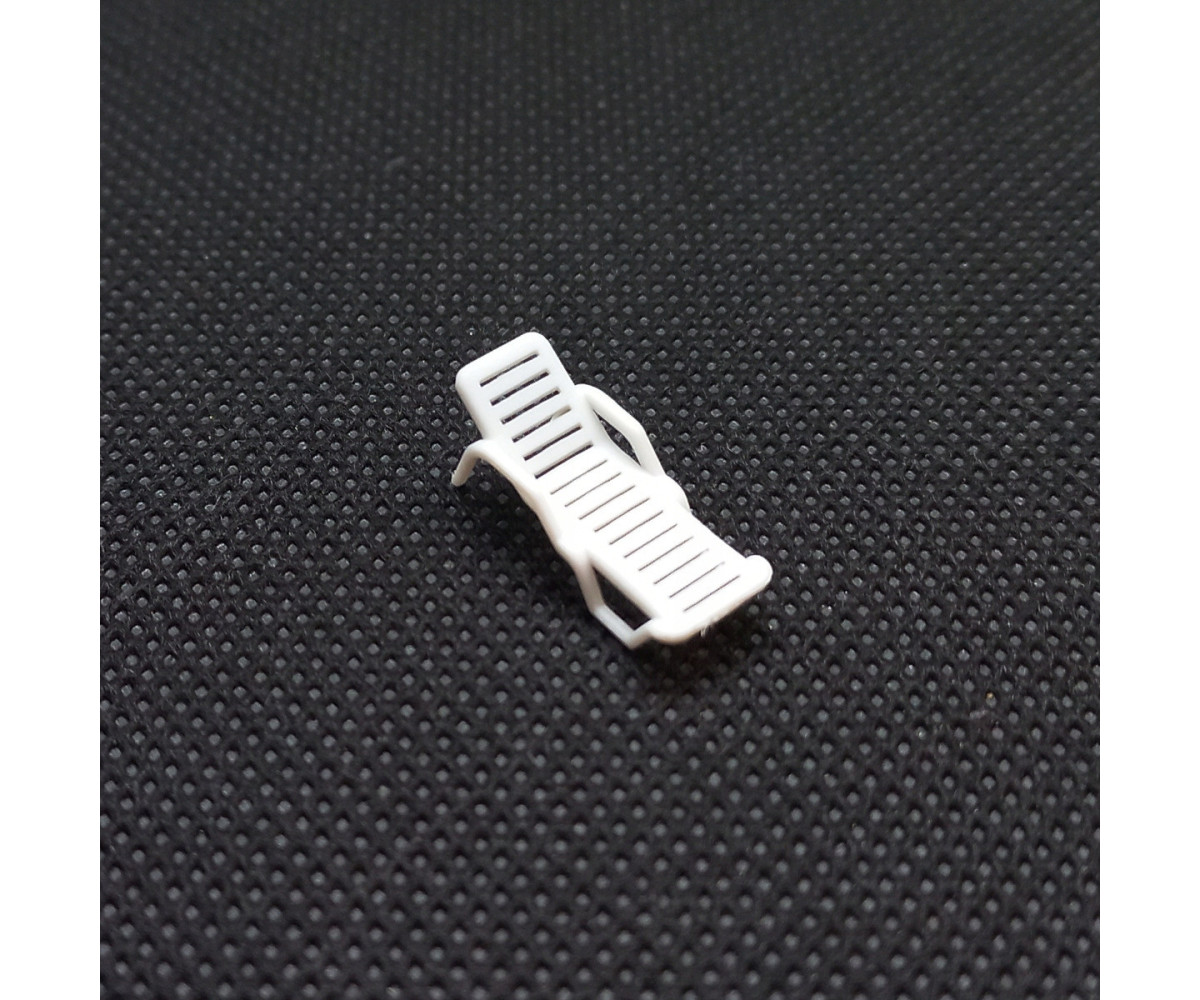 Leżak H0 na ogród, plażę, fotel do leżenia skala H0